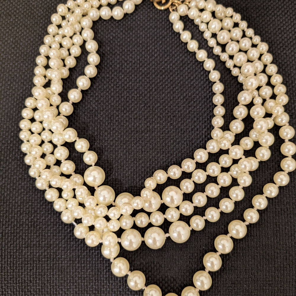 J Crew Multistrand Pearl Necklace
